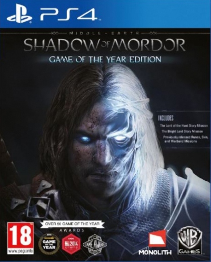 Middle Earth Shadow Of Mordor GOTY PS4