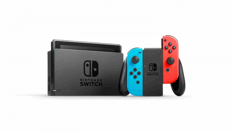 Konzole Nintendo Switch + neon red blue Joy-C