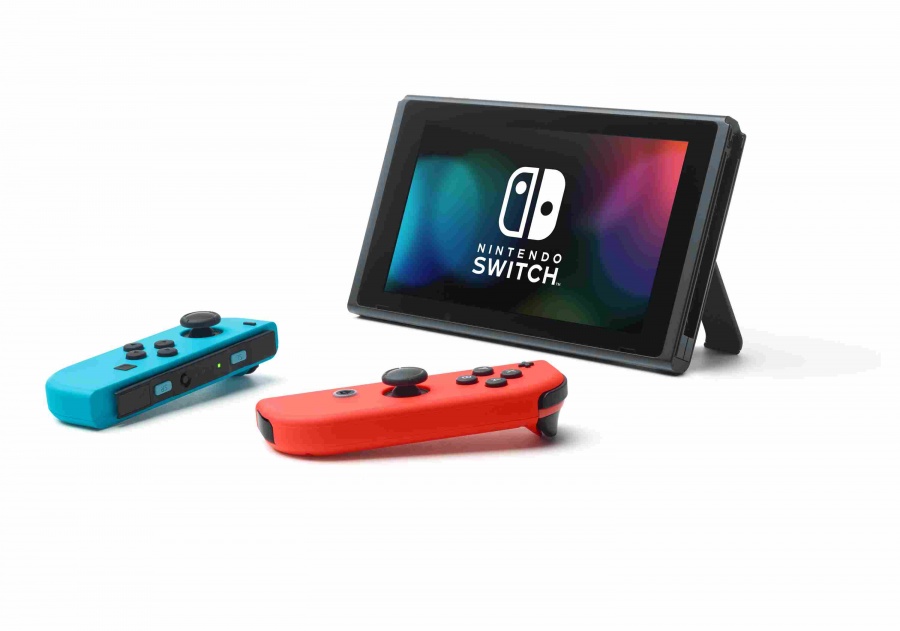 Konzole Nintendo Switch + neon red blue Joy-C