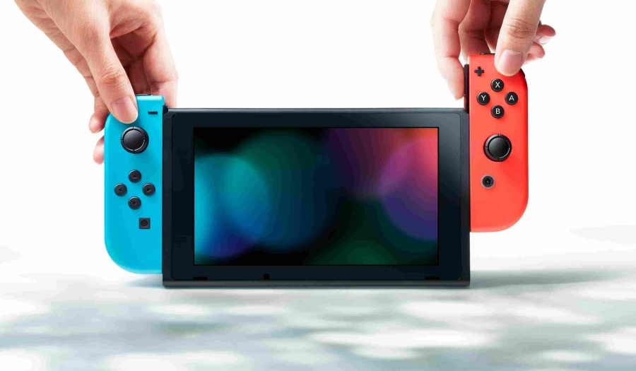Konzole Nintendo Switch + neon red blue Joy-C