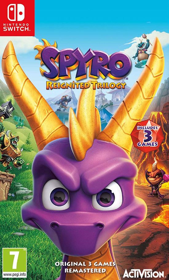 Spyro Reignited Trilogy Switch DEUTCH Obal