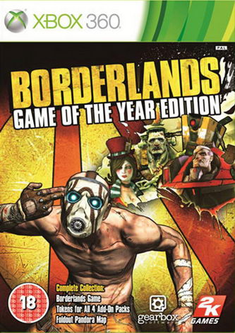 Borderlands Game of the Year Xbox 360