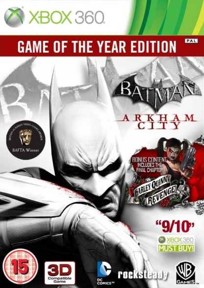 Batman Arkham City Game of The Year Xbox 360